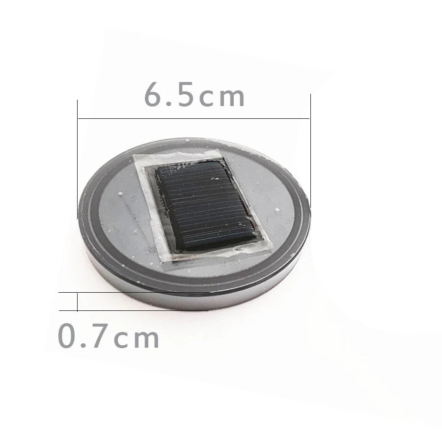 1 Pair 7 Colorful LED Light Cover Solar Charging Cup Holder Bottom Pad for Car SUV