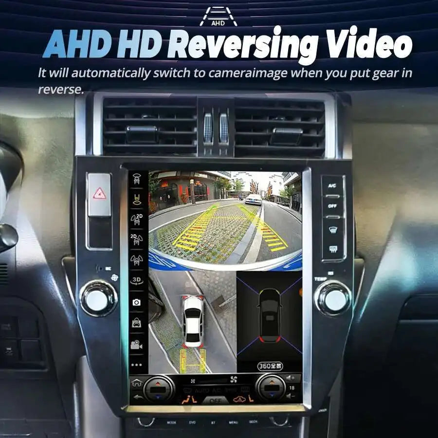 256GB ROM Screen Android 13 Multimedia Video Player For Toyota Land Cruiser Prado 150 2010