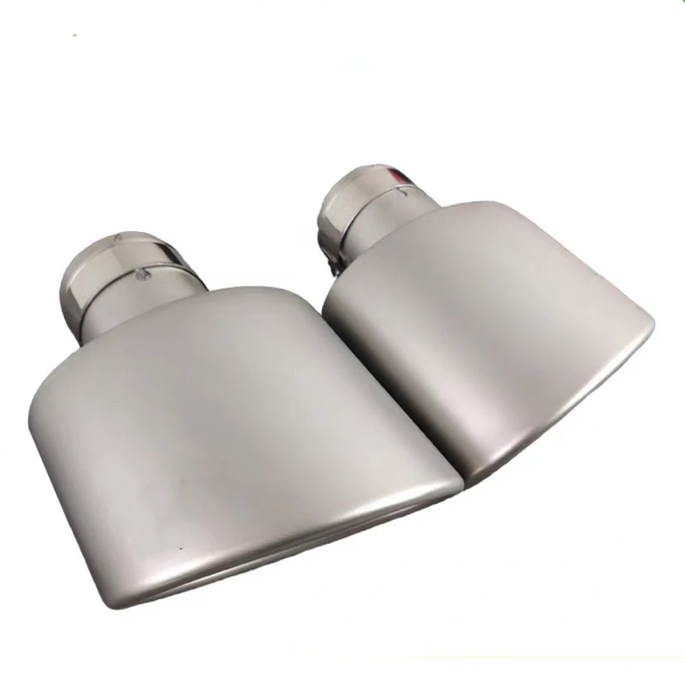 Automotive Parts Large Diameter Stainless Steel Sandblasted Exhaust Pipe Tail Throat Width 140mm - Automotive LED Light