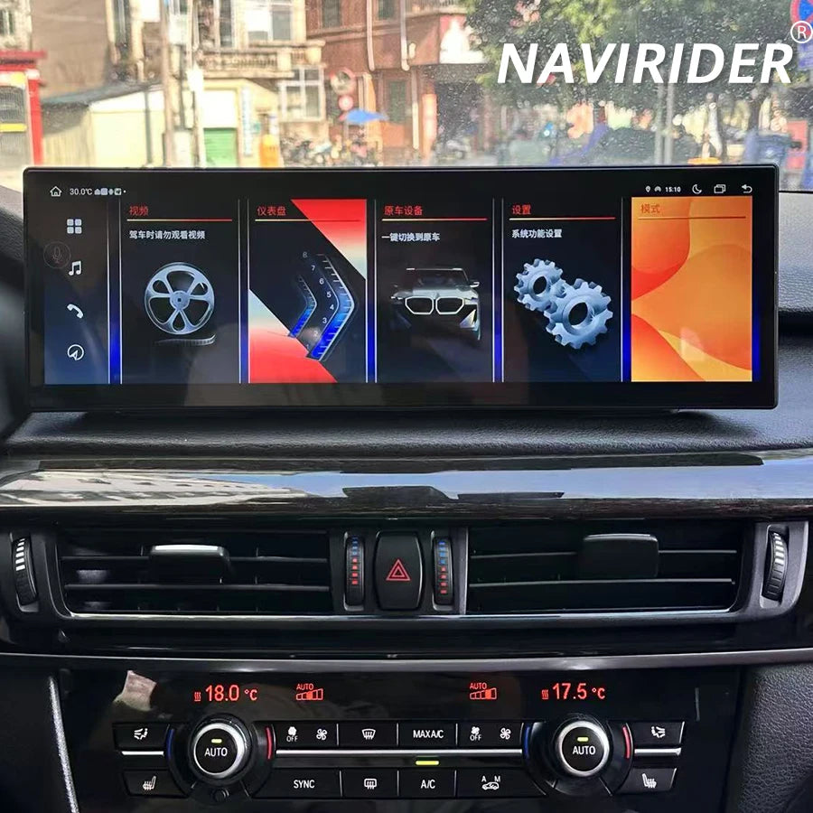 14.9Inch Android Auto Car Radio For BMW X5 X6 F15 F16 2014-2017 Player Multimedia Stereo V