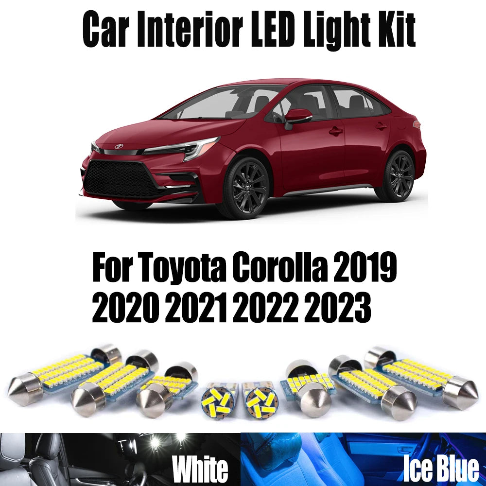 LED Interior Light Kit for Toyota Corolla 2019- 2021 - Canbus Dome Map Door Trunk Bulbs | AUTOKITSHOP