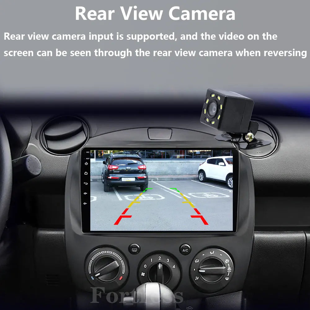 Android 16 For Mazda 2 DE 2007-2014 Car radio Multimedia Video player GPS navi Stereo 4G W