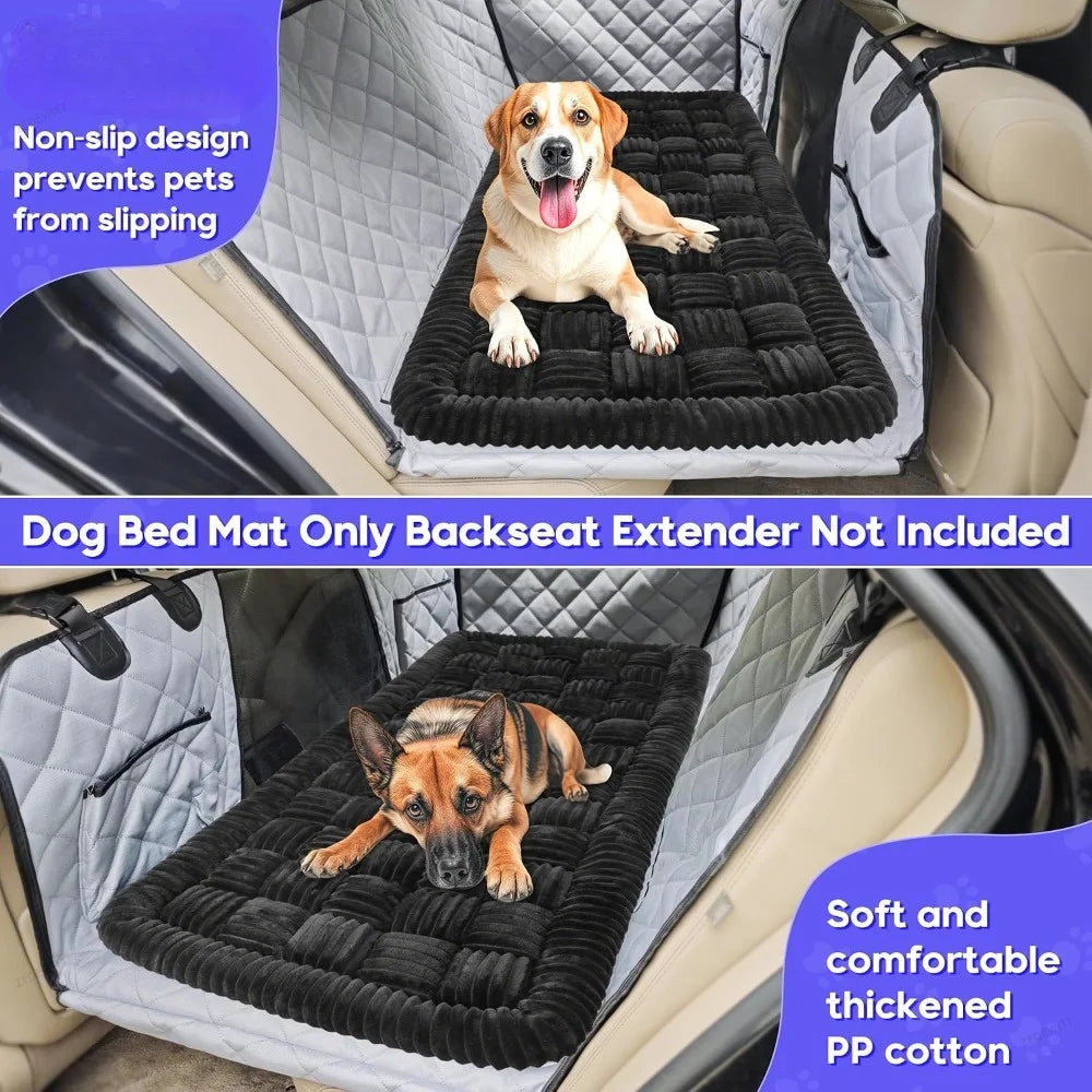 Anti Dirty Dog Car Seat Cover Waterproof Scratch Resistant Pet Back Seat Protector Non-Slip Pad  - Automotive LED Light