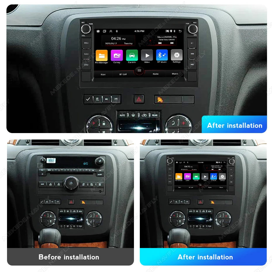 For GMC Yukon Sierra Chevrolet Silverado Impala Buick Enclave Android 15 Car Radio Central