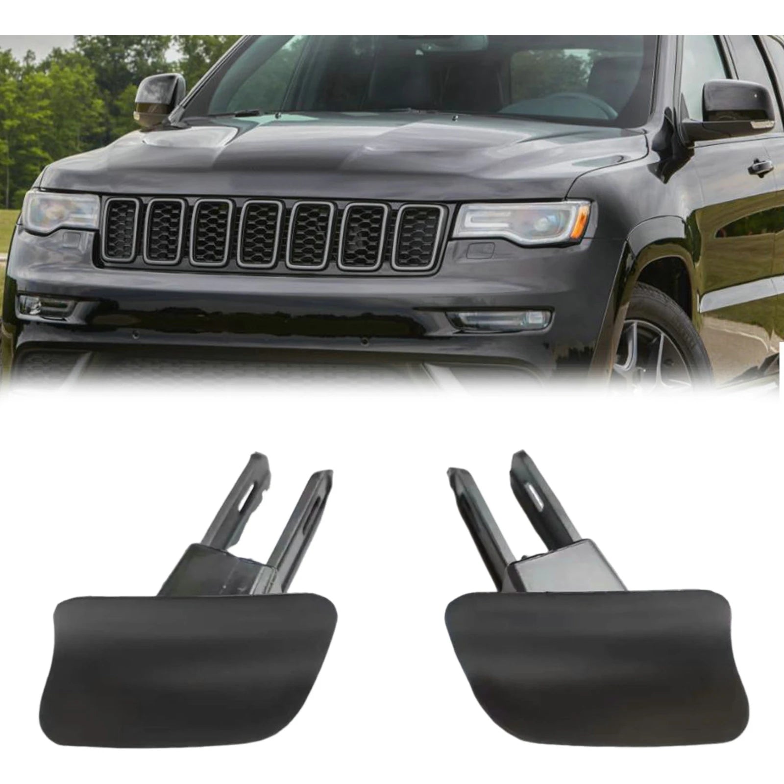 Car Front Bumper Lamp Washer Cover 5ZL72DX8AB 5ZL73DX8AB For Jeep Grand Cherokee 2017-2021