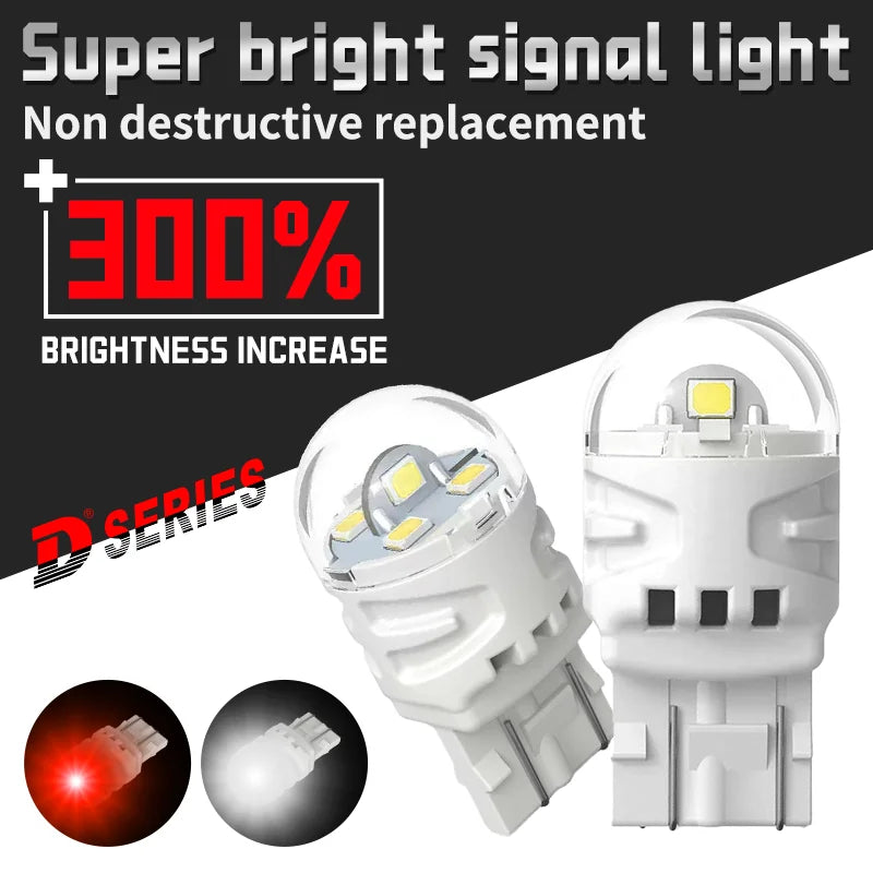 LED Brake Light Lamp W21/5W 7443 T20 Flash Silicone Canbus Reverse Light Brake Parking Lam