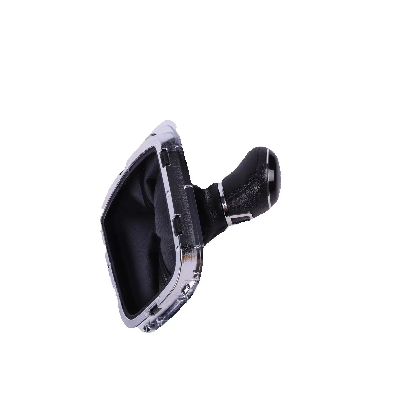 5 Speed Gear Shift Knob Lever Boot Set FOR Polo Vento 2013-2021 Black Leather Car Accessor