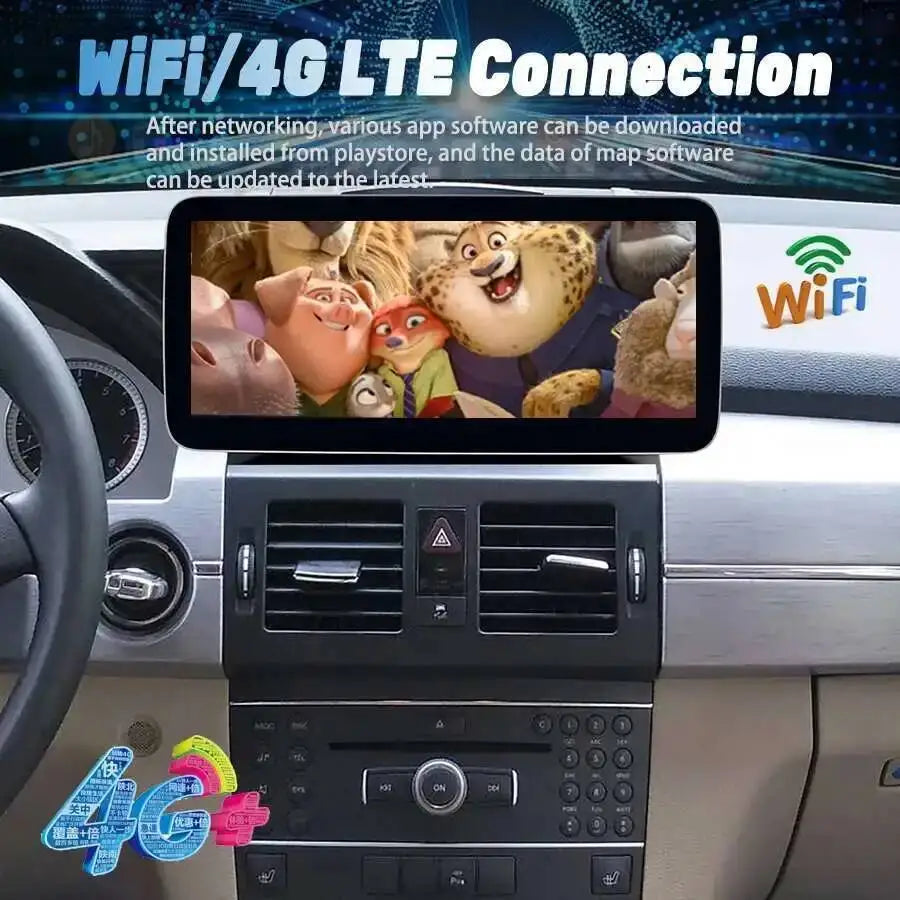 CarPlay Android Auto Navi For Mercedes GLK 280 GLK300 GLK350 GLK260 GLK200 X204 2009-2012