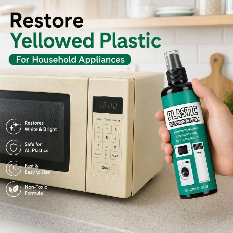 Multipurpose Household Plastic Yellowing Remover Scratch Repair Polish For Fridge AC Toilet Plas - Automotive LED Light