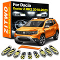 ZITWO 10Pcs Canbus For Dacia Duster 2 II MK2 2018 2019 2020 2021 2022 2023 Vehicle LED Bulb Acce - Canbus LED Car Light