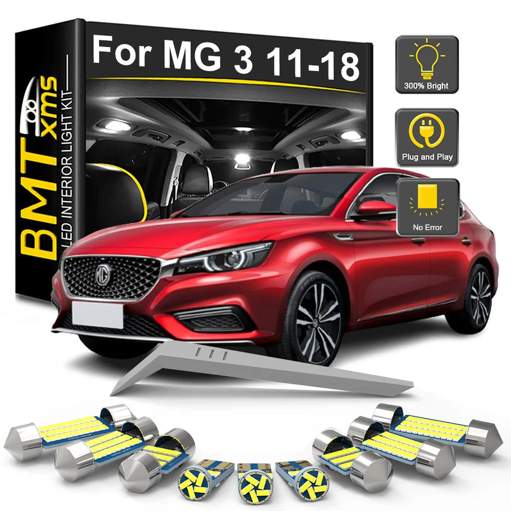6-Piece LED Interior Light Kit for MG 3 MG3 - Canbus Error-Free Bulbs | AUTOKITSHOP