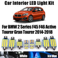 6-Piece LED Interior Light Kit for BMW 2 Series F45 F46 Active Tourer Gran Tourer 2014-2018 - Canbus Dome Map Door Tr...
