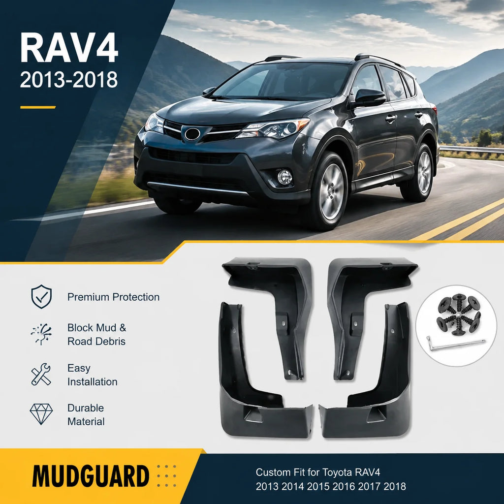 For Toyota RAV4 RAV 4 XA40 40 2013~2018 Car Mud Flap Guard 2014 2015 2016 2017 Tire Fender | AUTOKITSHOP
