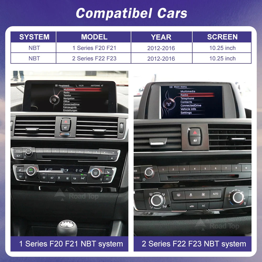 10.25" 12.3" Wireless CarPlay Android Auto 1920*720 Multimedia Display Screen For BMW Seri | AUTOKITSHOP