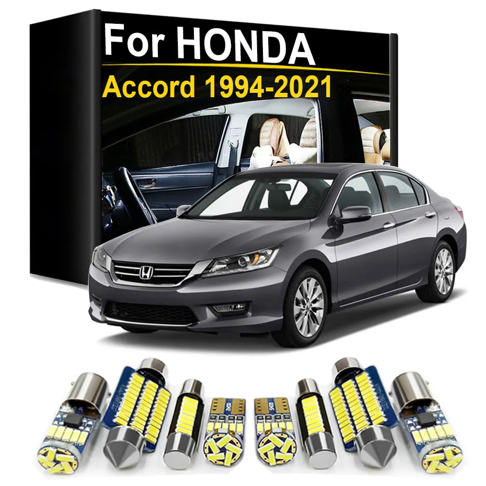 LED Interior Light Kit for Honda Accord 4 5 6 7 8 9 10 th 1986- 2011 - Canbus Dome Map Door Trunk Bulbs | AUTOKITSHOP