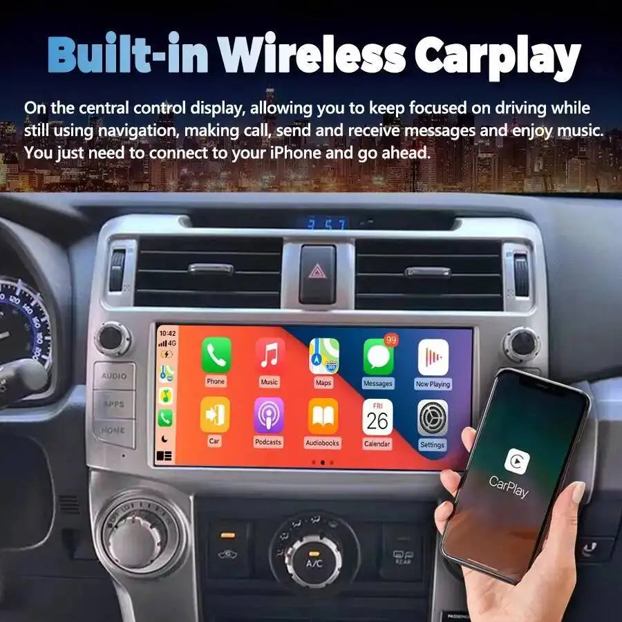 10.3" Android Autoradio For Toyota 4Runner 4 Runner 2010-2022 Stereo GPS Car Multimedia Pl