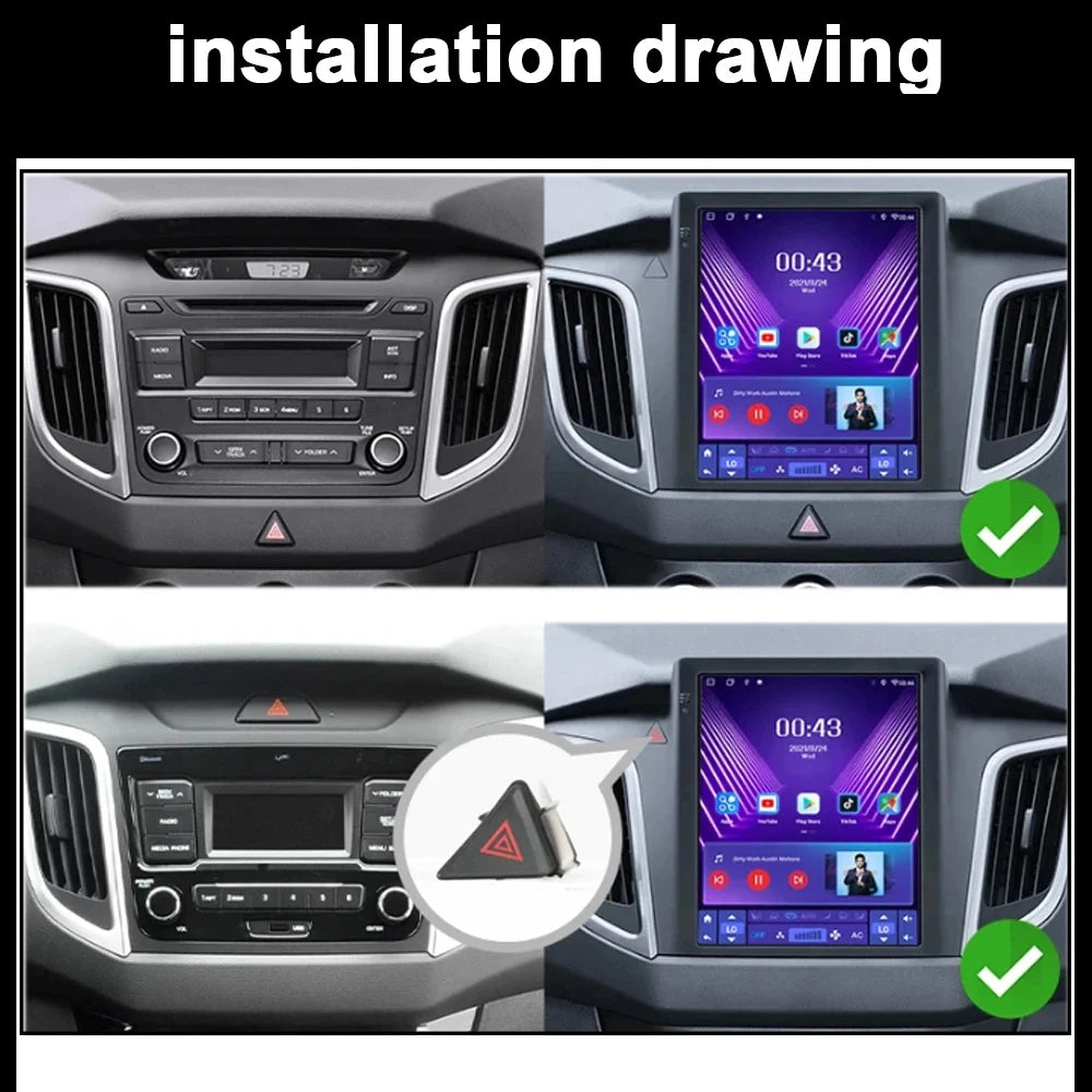 Car Radio Multimedia Video Player GPS Navigation Stereo For Hyundai Creta IX25 2015 - 2019
