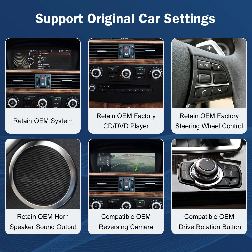 8.8INCH Wireless CarPlay Android Auto Car Multimedia For BMW 5 Series E60 E61 2005-2010 CC | AUTOKITSHOP