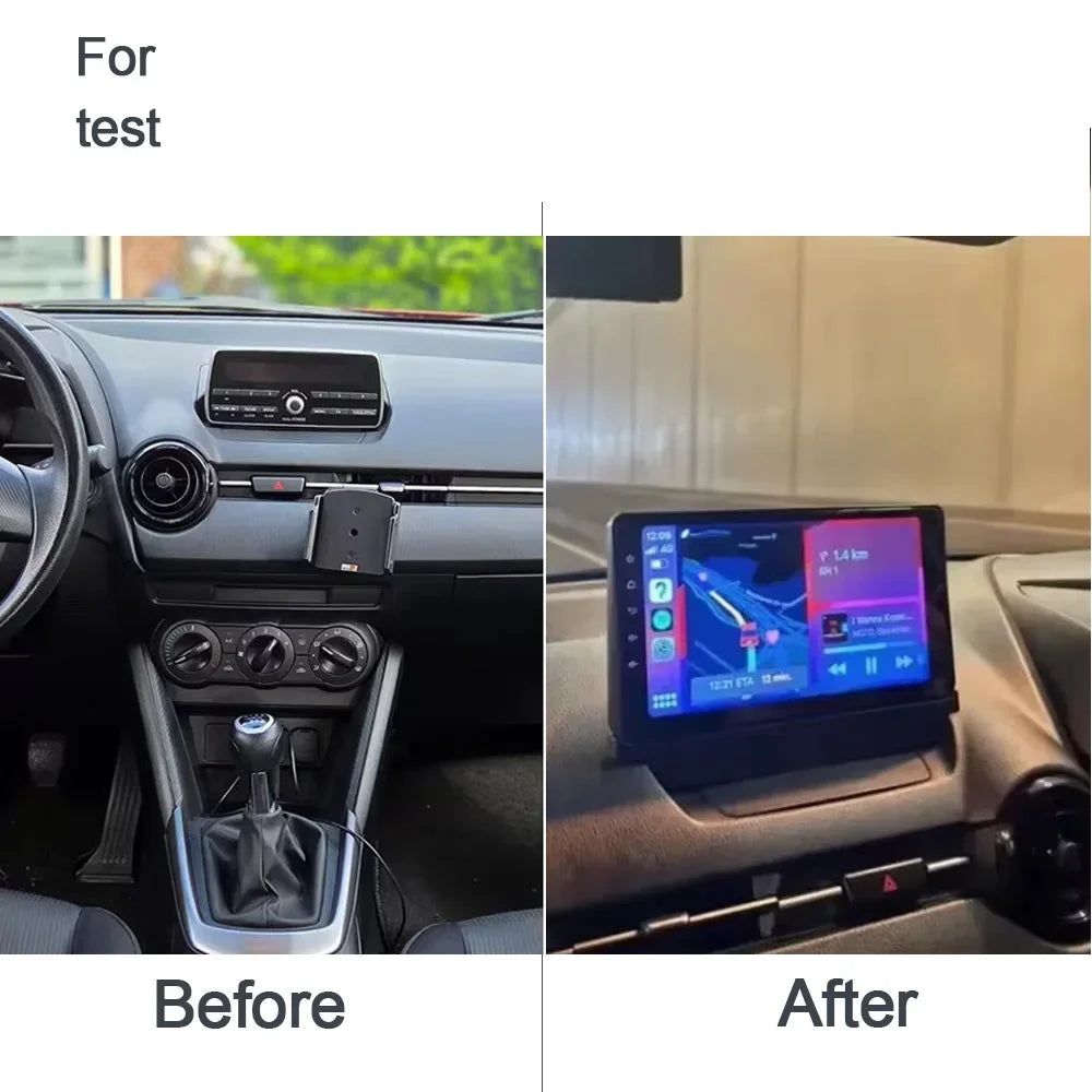 12.3" Car Radio GPS Android 14 8G+256GB CarPlay 720P WiFi Autoradio for Mazda 2 CX-3 2014-2020 - High Performance Naviga