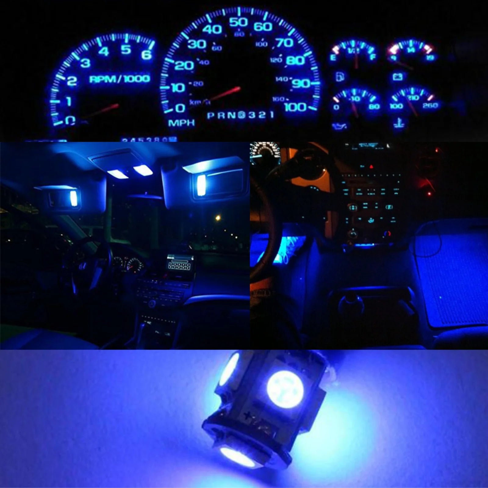 T10 W5W LED Bulbs 158 192 194 168 5630 SMD Car Interior Lights Auto Dashboard Instrument P