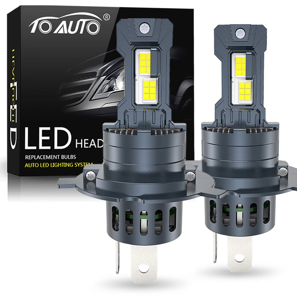 TOAUTO H4 LED Lights Bulbs 300W 30000LM Car Headlights H11 9005 H7 LED Headlight Canbus Tu