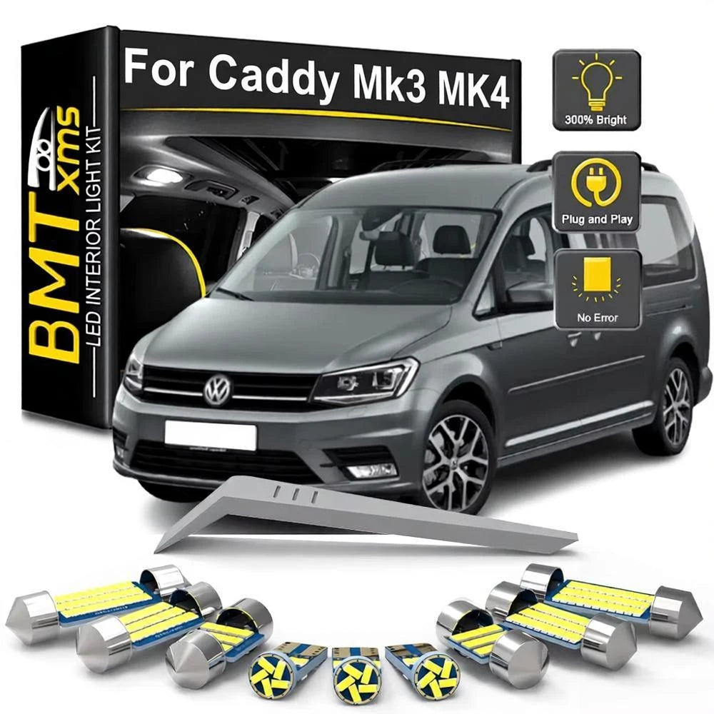 LED Interior Light Kit for VW Caddy 3 4 MK3 MK4 - Canbus Error-Free Bulbs | AUTOKITSHOP