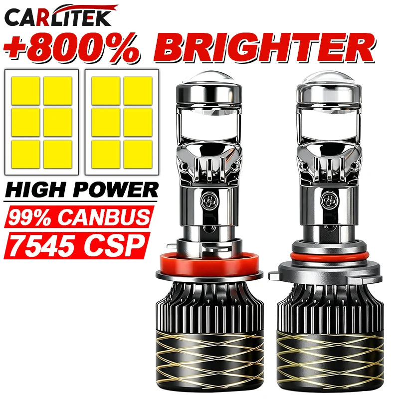 300W H7 H4 H11 LED Mini Lens Headlight H8 H9 9005 9006 HB3 HB4 Canbus Turbo LED Projector