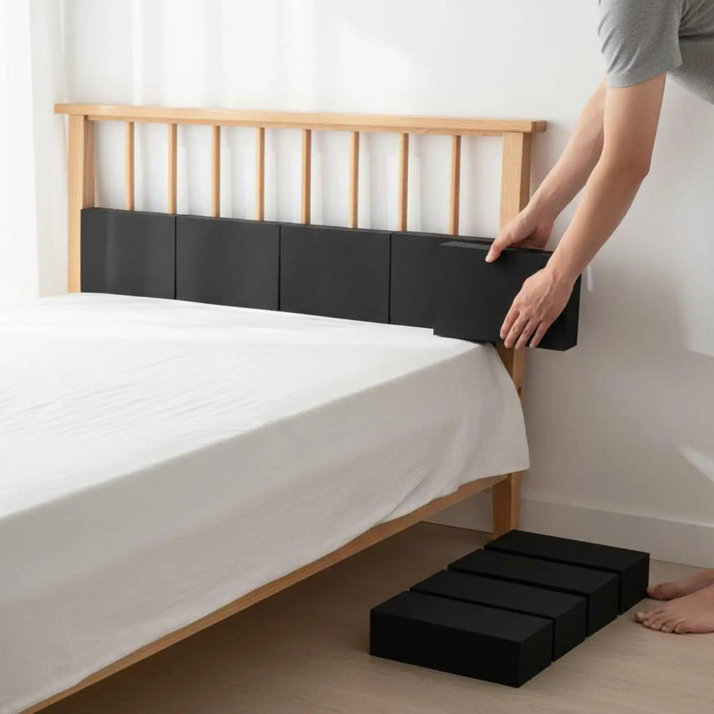 Bed Head Protector Premium EVA Foam Protective Pad Set Noise Reducing Wall Guard for Living Room - Automotive LED Light