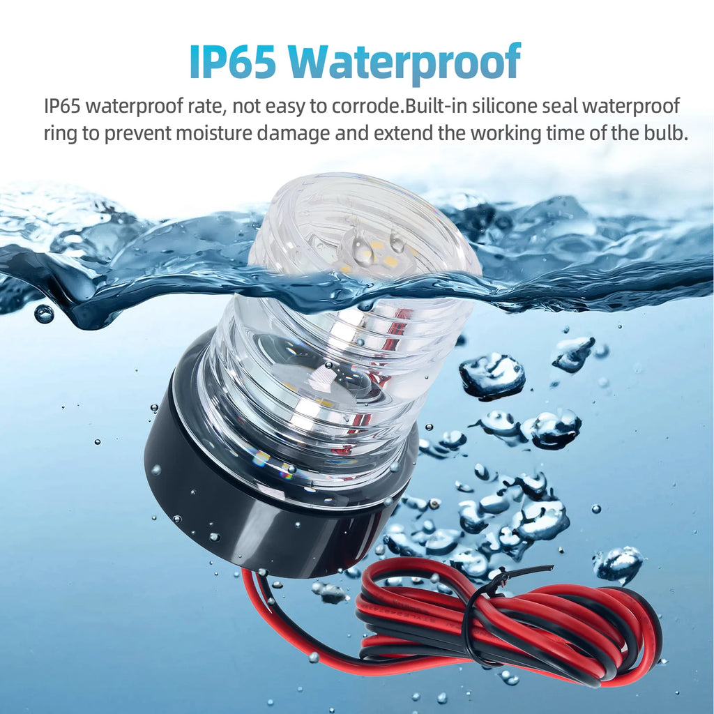 AD Boat LED Navigation Lights Yacht Vessel Navigation Signal Indicator Light White LED Anchor Li - Canbus LED Car Light
