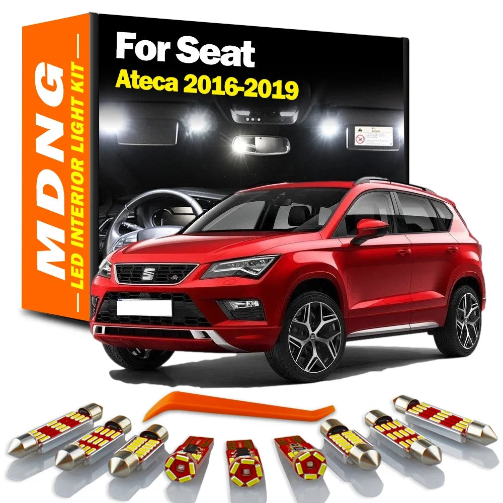 12-Piece LED Interior Light Kit for Seat Ateca - Canbus Error-Free Bulbs | AUTOKITSHOP
