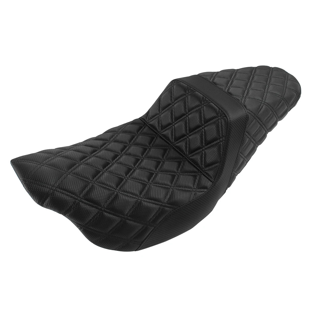 Motorcycle Black Front Rear Two-Up Seat Extended Seat For Harley Touring Road Ki for Seat 2008-2023 - Automotive LED Lig