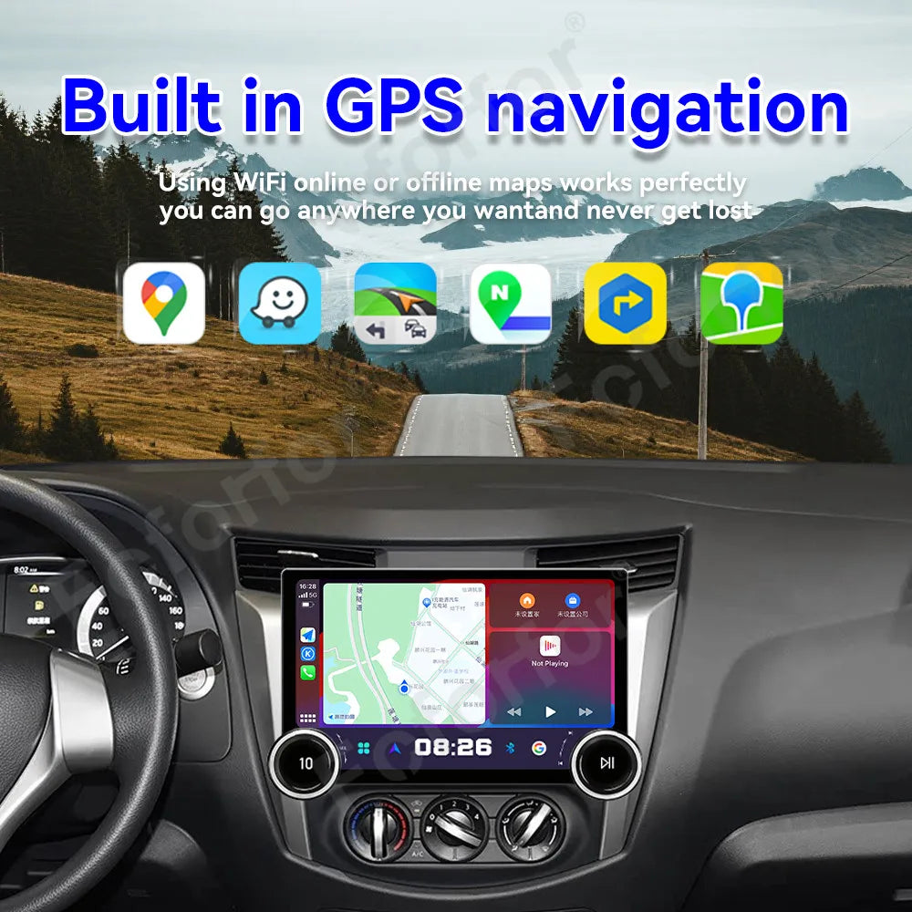 Ultra Clear Screen Upgraded 11.5 Inch Android 15 HD Touch Wireless CarPlay GPS Navi Media