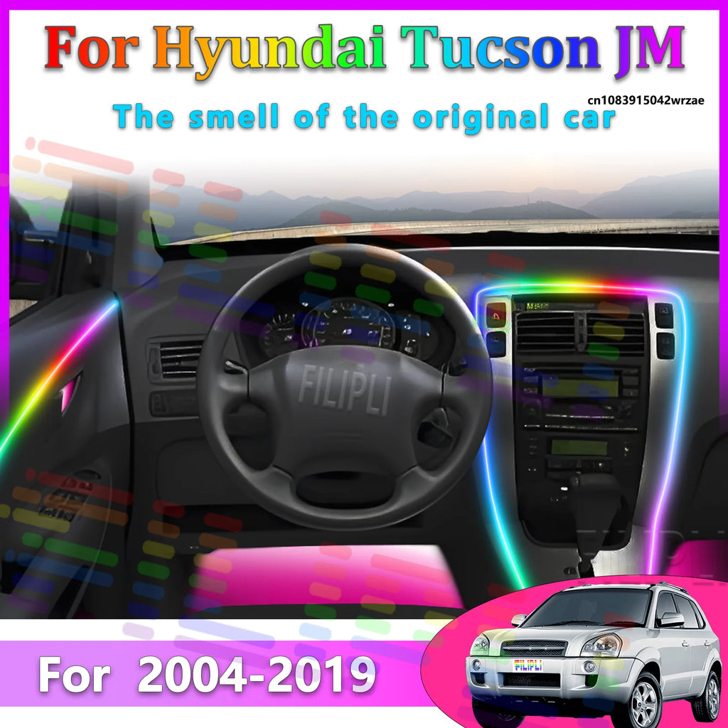 64 RGB - Neon Strip - for Hyundai - App Control - Car Interior Lighting | AUTOKITSHOP
