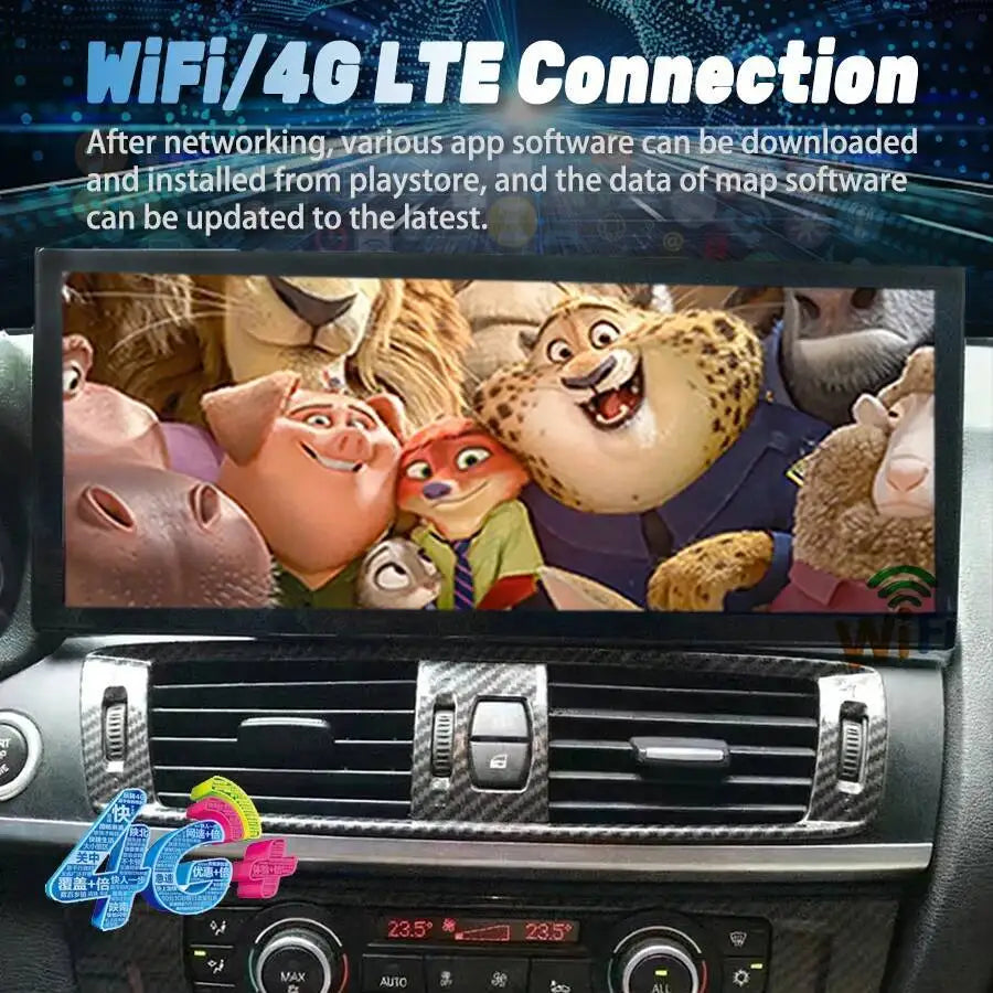 15.8Inch Car GPS Radio Multimedia Screen Android Auto Carplay Bluetooth WIFI 4G Navigation