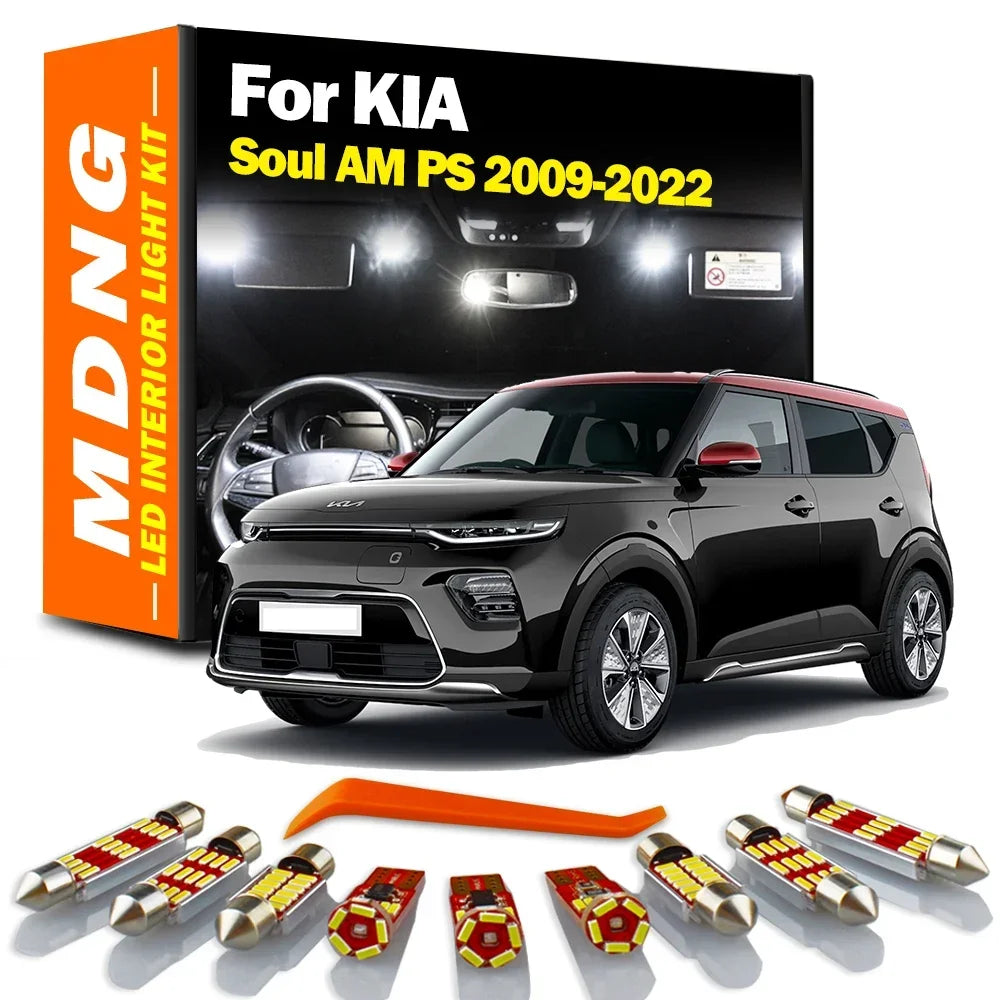 LED Interior Light Kit for KIA Soul AM PS 2009-2017 - Canbus Dome Map Door Trunk Bulbs | AUTOKITSHOP