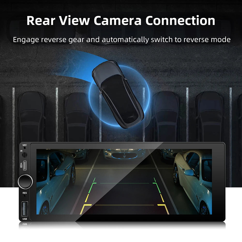 IPS 6.9 Inch 1Din Carplay Android Auto Car Radio Multimedia Video MP5 Player HD Touch Scre | AUTOKITSHOP