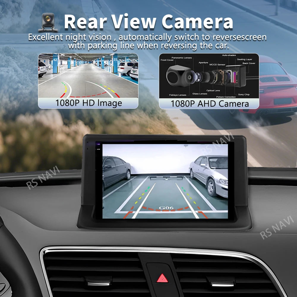 Plug and Play Android 16 For Audi Q3 1 8U 2011 - 2018 2K QLED Android Car Radio Multimedia
