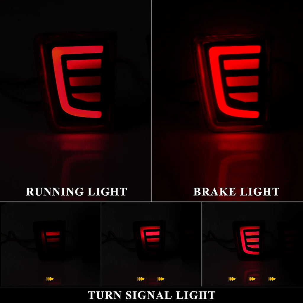 LED Bumper Reflector Lights For Mitsubishi Pajero Shogun V97 V98 V87 V93 V95 Montero 2007  | AUTOKITSHOP
