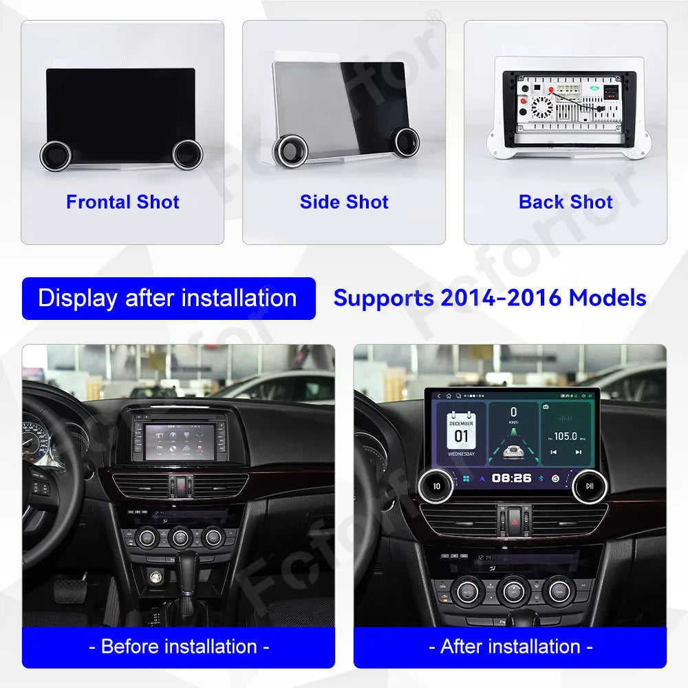 Upgraded Luxury 11.5 Inch Android 15 Wireless CarPlay Android Auto Bluetooth GPS Multimedi