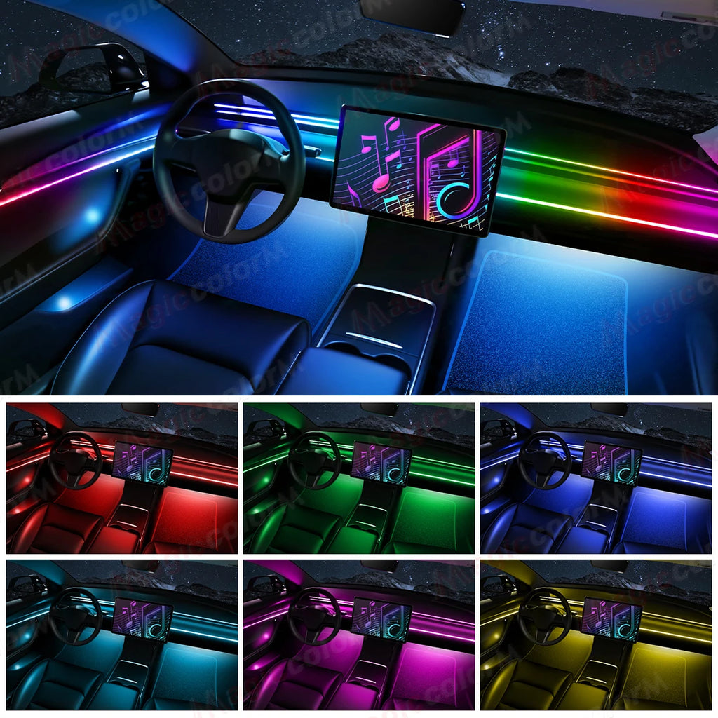 64 Color - Ambient Light - App Control - Car Interior Lighting | AUTOKITSHOP