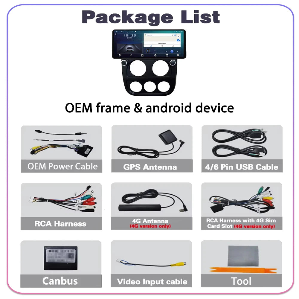 12.3" Android Carplay Car Radio For Jeep Compass 2010 - 2016 Car Navigation Multimedia Pla