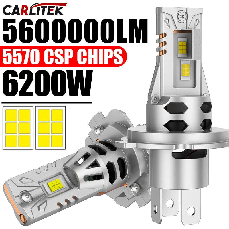 6200W 1:1 H7 LED CANBUS Light H1 H4 H11 9005 9006 HB3 HB4 9012 CSP Chip Plug&Play Wireless
