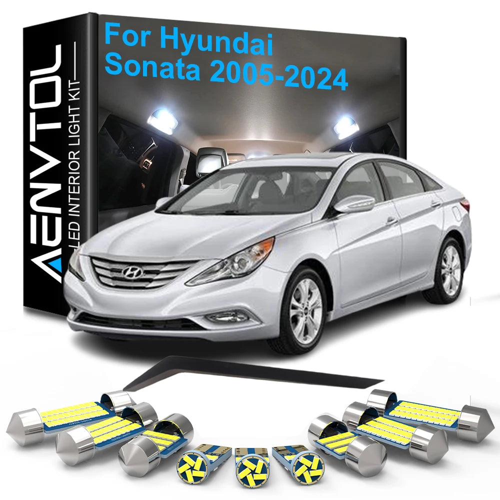 LED Interior Light Kit for Hyundai Sonata 2009-2012 - Canbus Dome Map Door Trunk Bulbs | AUTOKITSHOP