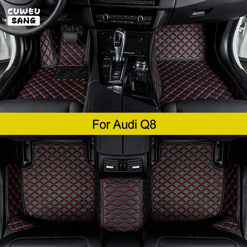 CUWEUSANG Custom Car Floor Mats For Audi Q8 Auto Carpets Foot Coche Accessorie | AUTOKITSHOP