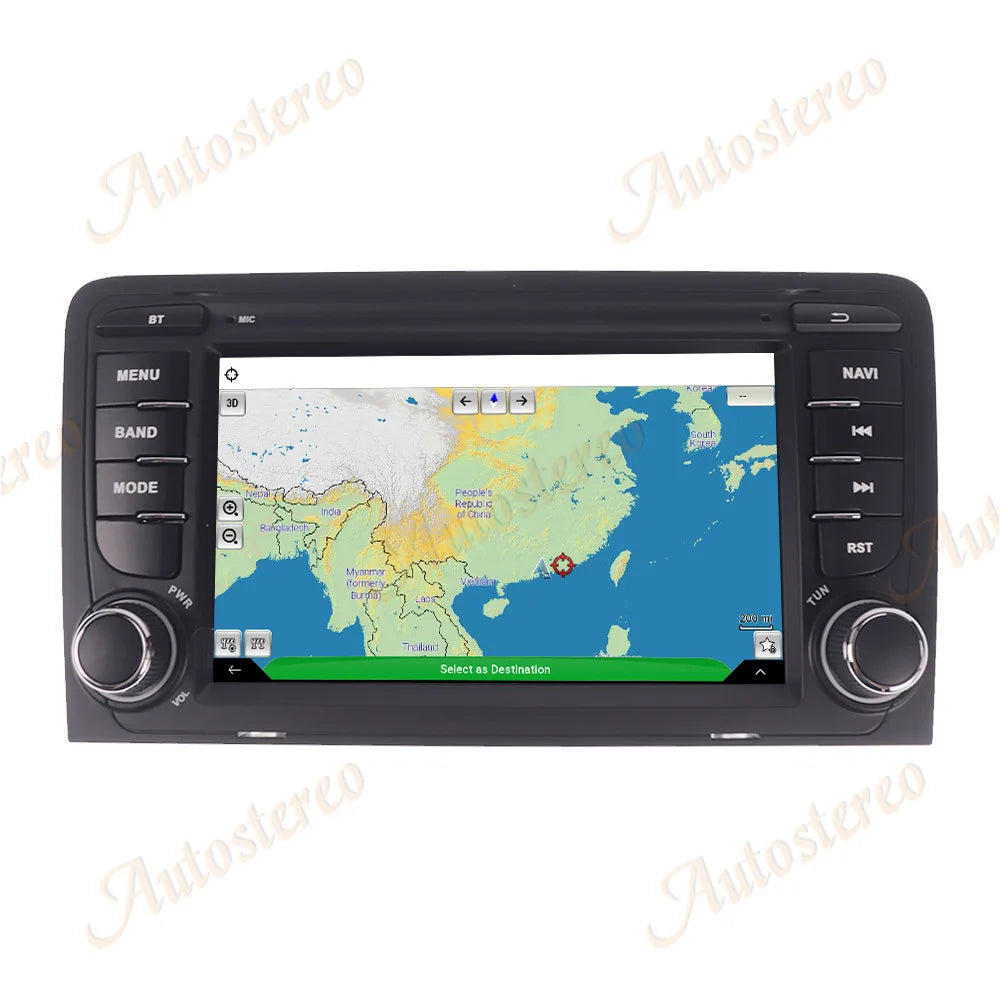 7 Inch Android 14 Carplay For AUDI A3 2003-2012 Car GPS navigation Head Unit Multimedia Pl