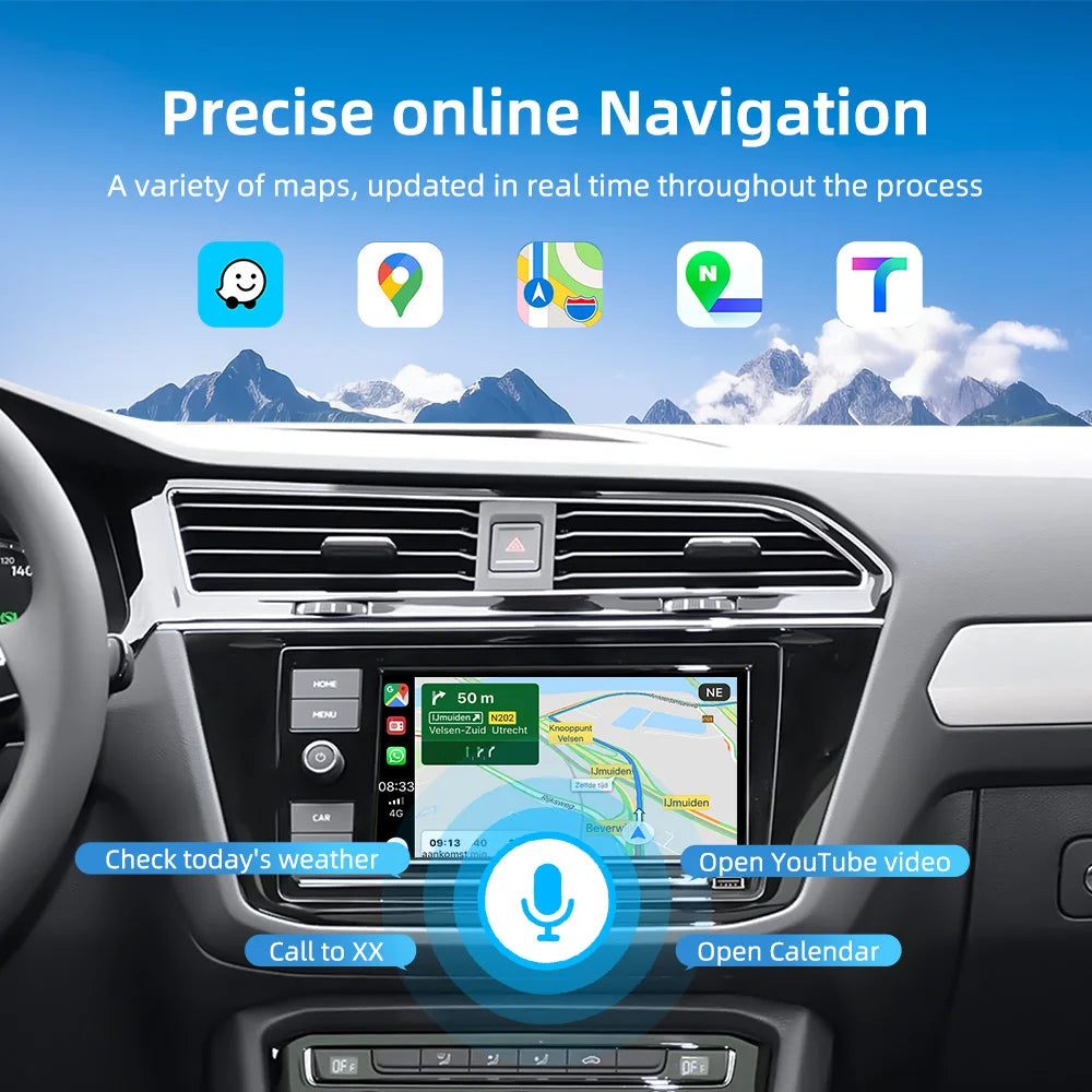 Wireless Carplay Android Auto for Volkswagen Golf7 Tiguan Passat B8 Teramont Polo Arteon T