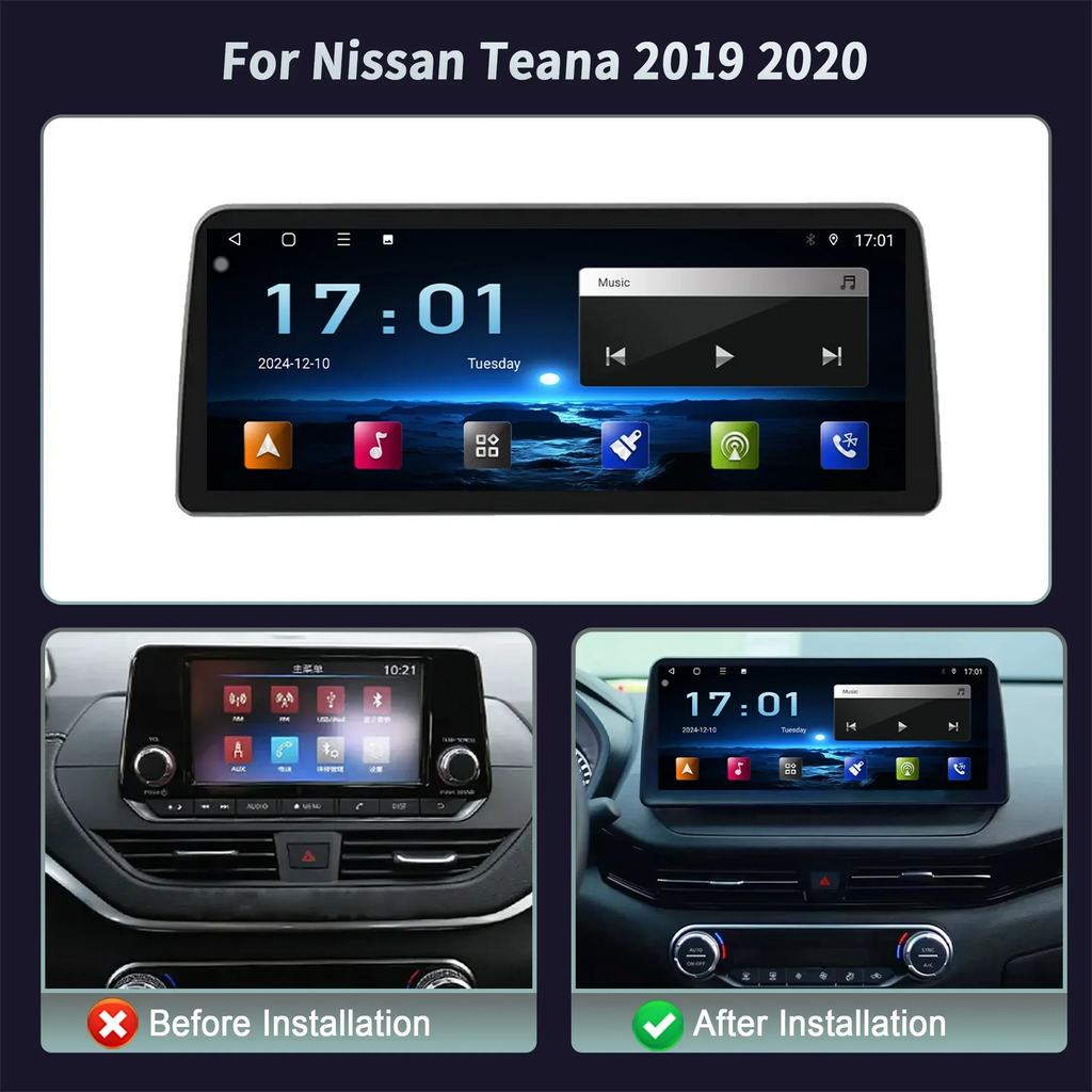 12.3inch Touch Screen Android 15 For Nissan Teana 2019 2020 Car Radio Multimedia Navigatio
