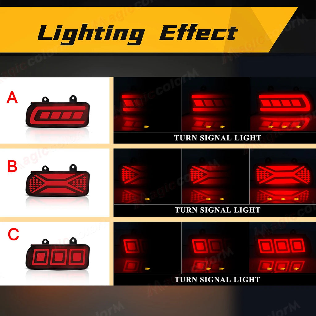 LED Rear Bumper Reflector Lights For Honda CRV CR-V 2015 2016 Daytime Running Brake Warnin | AUTOKITSHOP