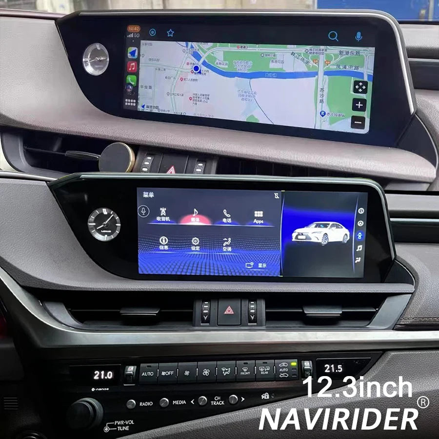 Carplay BT For Lexus ES ES300h ES350h ES300 ES330 ES350 2018-2021 Android 14 Touch Screen