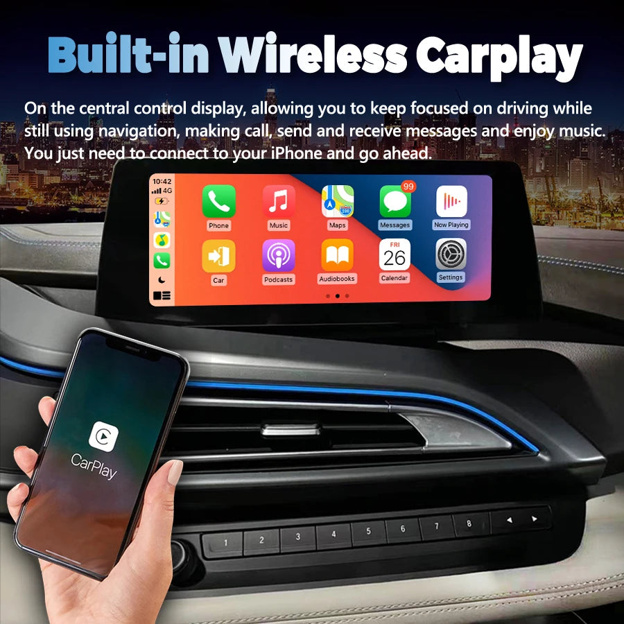 10.25Inch For BMW I8 I12 2013-2024 Android 14 Radio Car Multimedia Srceen Player Auto Head | AUTOKITSHOP